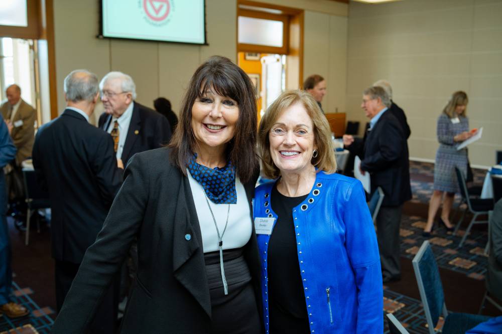 President Philomena V. Mantella posing with Donna Brooks at the Foundation Annual Meeting